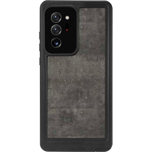 Dark Iron Grey Concrete Galaxy Note20 Ultra 5G Waterproof Case